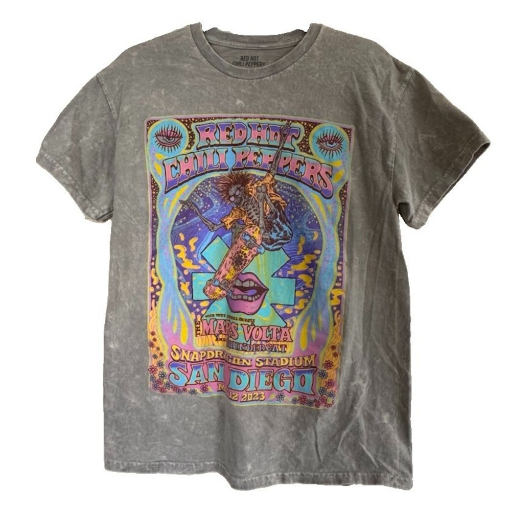 Red Hot Chili Peppers 2023 San Diego The Mars Volta & Thundercat T-Shirt Sz M